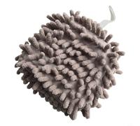 Gdfnmogo Serviette en chenille super absorbante avec technologie à séchage rapide et couche de rétention d'eau intégrée pour salle de bain et cuisine, 17 x 17 cm (gris)