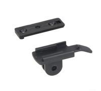 Gdfnmogo Shenhuo BL12 Support de phare de vélo, support de phare de vélo pour fixation d'interface, clip de support de lampe avant de VTT, lampe torche de guidon, plaque de montage à vis accessoire de