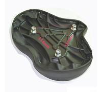 Gdfnmogo Siège de vélo stationnaire en cuir pour vélos de 290 x 220 mm avec housse antidérapante pour exercices de fitness