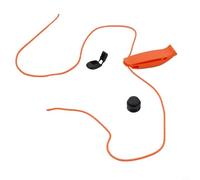 Gdfnmogo Sifflet de plongée sous-marine, double fréquence pour un son sous-marin fort, matériau PP avec cordon, garantissant un signal de sécurité de plongée dans les sports nautiques (orange)