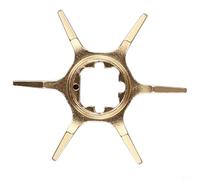 Gdfnmogo Six Star Drag Baitcast Clé de déchargement pour moulinet Kastking Kestrel Elite Valiant pour Eagle II Baitcasting 60 mm de diamètre pour aluminium CNC (noir)