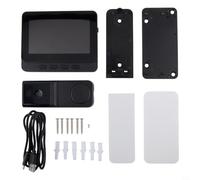 Gdfnmogo Sonnette vidéo écran 4,3" avec interphone, caméra visuelle sans fil, communication bidirectionnelle et sécurité à domicile, B