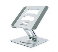 Gdfnmogo Station d'accueil rotative pour ordinateur portable avec hauteur réglable et quatre ports USB 3 0 compatible avec ordinateurs portables de 10 17 3" avec cadre en métal dissipant la chaleur
