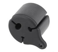 Gdfnmogo Support de canne à pêche en silicone pour cannes à leurres de 0,2 à 1 cm de diamètre - Support de rangement de protection avec extracteur de boule, support résistant à la déformation (noir)