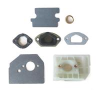 Gdfnmogo Support de carburateur et joints de guidage intérieur pour tronçonneuse chinoise modèles 4500 5200 5800, pièces métalliques résistantes à la chaleur pour améliorer les performances du moteur