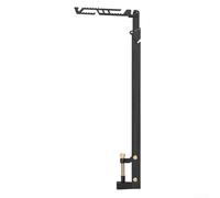 Gdfnmogo Support de lampe rétractable en acier inoxydable pour camping - Poteau de lanterne portable réglable avec plusieurs points de suspension, 61,5 cm étendu, sac de rangement inclus