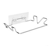 Gdfnmogo Support de sac en plastique pour porte de placard en acier inoxydable à suspendre pour déchets de cuisine ou de salle de bain, convient aux sacs de 18 x 13 x 4 cm