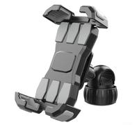 Gdfnmogo Support de téléphone pour vélo de moto avec mécanisme de verrouillage push-pull, rotation à 360 °, support anti-secousses, compatible avec smartphones de 4,7 à 7", noir