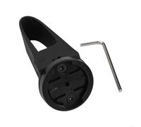 Gdfnmogo Support d'éclairage de vélo compatible avec Garmin pour tige de selle avec support de cadre en ABS pour DOGMA F F9 F7 F5 X9 7 Design horizontal (B-Noir)