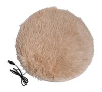Gdfnmogo Tapis chauffant électrique USB Pet - En peluche - Pour chats et chiens - 40 cm - 28 °C - Économie d'énergie constante - Surchauffe pour Protec (BEIGE)