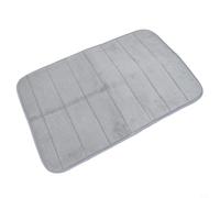 Gdfnmogo Tapis de bain en mousse à mémoire de forme antidérapant doux et lavable pour douche, toilettes, WC - 40 x 60 cm - Bleu