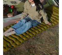 Gdfnmogo Tapis d'extérieur avec pied résistant à l'usure imperméable pour camping gonflable 20 secondes 200 x 70 x 10 cm Vert Camping et randonnée