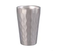 Gdfnmogo Tasse isotherme à double paroi en acier inoxydable 304 pour café, thé, vin, bière de 175 ml à 550 ml avec fond (260 ml, argenté)