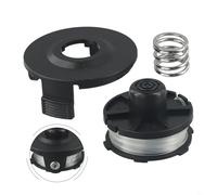 Gdfnmogo Tête de débroussailleuse de rechange avec ressort pour Tap & Go 195858-1 196146-9, compatible avec Makita DUR181Z DUR141 DUR140 DUR180Z UR180D, couvercle de bobine d'alimentation en nylon (1