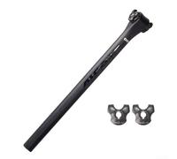 Gdfnmogo Tige de selle légère en fibre de carbone pour vélo T800 avec collier de serrage en alliage d'aluminium 400 mm de longueur pour route ou montagne pour vélo de 27,2 mm ou 31,6 mm (27,2 mm x 400