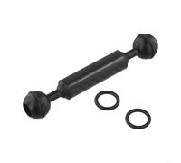 Gdfnmogo Tige d'extension de flottabilité à double boule en fibre de carbone pour photographie sous-marine avec tête sphérique standard de 2,5 cm compatible avec les caméras d'action et (12,7 cm)