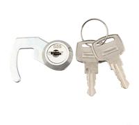 Gdfnmogo Verrou à came pour tiroir-caisse, terminal POS, armoire et casier en métal - Camlock à clip rapide en alliage de zinc avec cylindre à clé, tailles 32 x 19,5 mm et 25,7 x 22 mm, finition