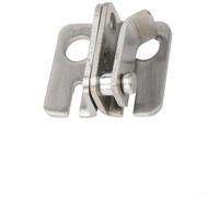 Gdfnmogo Verrou de porte en acier anti-perforation pour armoire, tiroir, armoire - Verrou anti-explosion avec installation de sécurité anti-violence en acier inoxydable (petit droit)