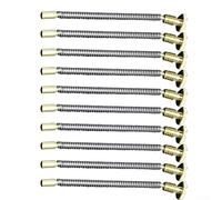 Gdfnmogo Vis à ressort à silex pour briquets au kérosène - Pièce de rechange en alliage d'aluminium de 50 mm, kit de réparation avec lot de 10 ressorts de rechange, barbecue et extérieur