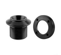 Gdfnmogo Vis et capuchon en alliage d'aluminium pour manivelle de vélo, pour SRAM NX, kit de fixation M30 usiné CNC, pour VTT et vélos de route (noir)