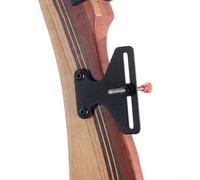 Gdfnmogo Viseur d'arc recourbé en forme de T - Accessoire de tir à l'arc à une broche - En acier inoxydable - Réglable et amovible - Pour la pratique de la cible - Compatible avec