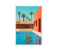 GDFSH David Hockney Poster sur toile sans cadre 60 x 90 cm