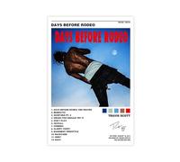 GDFSH Travis Scott Poster sur toile pour album de musique Days Before Rodeo 40 x 60 cm