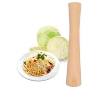 GDFYMI 1 pilon à choucroute pour bocaux Mason en bois massif pour fermentation de légumes pour maillet de cuisine ou pilon en bois attendrisseur de viande