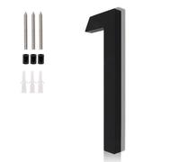 GDFYMI Numéros de maison flottants en acrylique de 15,2 cm pour l'extérieur, numéros d'adresse flottants pour maison noire moderne avec kit de clous (1)