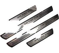 GDGFBYEH 4 Pièces Barres de Seuil de Voiture en Acier Inoxydable pour Mazda CX-30 1 (I) DM I 2019-2024, Tapis de Seuil de Porte en INOX pour Voiture Protection