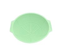 GDHKDDFL Bol de Fermentation pour pâte 1 Panier Pliable en Silicone for la Cuisson du Pain au levain(Green,Circle)