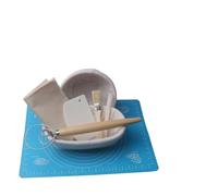 GDHKDDFL Bol de Fermentation pour pâte Outils de Cuisson Fermentation de la pâte for boulangers Professionnels et Amateurs Panier en rotin au levain for Pain(8 Piece Set)