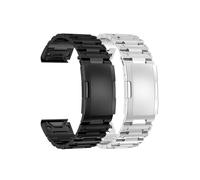 GDHKDDFL Bracelets de Montre connectée, Bracelet de Montre en Acier Inoxydable 26 mm x 22 for Garmin Fenix 6, 6X, 7X, 7 Solar, 6 Pro, 5 Plus, Instinct et Epix Gen 2(Silver,26mm)