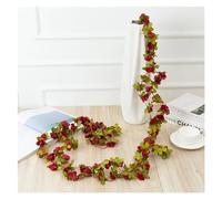 GDHKDDFL Couronne Murale Toile de Fond en Soie Artificielle avec Fleurs d'automne de 250 cm for décoration de Mariage, Maison, hôtel(Colored 4)