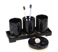 GDHKDDFL Ensemble de Cinq Articles de Toilette pour Salle d Ensemble d'accessoires de Salle Bain Quatre ou Cinq pièces, gobelet Lavage, Porte-Brosse à Dents(B,Five)