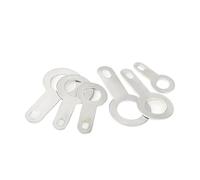 GDHKDDFL Étiquettes à souder, borniers, Raccords à souder circulaires en cuivre plaqué Argent M2.2-M8.2(M3.2 200pcs)