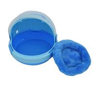 GDHKDDFL Hamac pour Hamster, Nid d'oiseau, Capsule Spatiale for Oiseaux, Portable, Chaud, Cage de Sortie for Perroquet, couveuse, nid, Petit, Bleu(Blue)