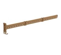 GDHKDDFL Séchoir à Linge Pliable pour Balcon, Airer - étendoir à Linge Mural, Cintre Pliable for vêtements, Rangement réglable intérieur/extérieur(Gold,Long)