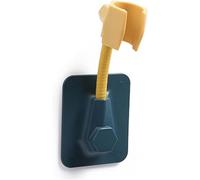 GDHKDDFL Support de Douche, 1 Support de Douche à Main sans Clou, Rotation 360°, poignée Robuste(Blue+Yellow)