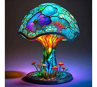 GDHKDDFL Veilleuses en Forme d'animaux, Lampe de Chevet Miniature Vintage en résine Style Champignon, bohème, série Plantes colorées(A)