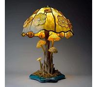 GDHKDDFL Veilleuses en Forme d'animaux, Lampe de Chevet Miniature Vintage en résine Style Champignon, bohème, série Plantes colorées(G)