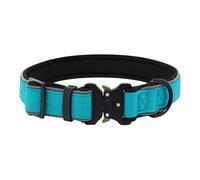 GDJGNUDK Collier de Chien, Nylon Réfléchissant Réglable, Tactique avec Poignée de Commande Collier Réglable Militaire en Nylon, Chiens de Taille Moyenne, Entraînement de Chasse/Extérieur(Gris,XS)
