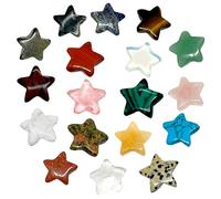 GDJIAJT Lot de 18 pierres précieuses naturelles en cristal d'étoile, pierres de guérison, pierres porte-bonheur pour la thérapie cristalline, la méditation et les décorations