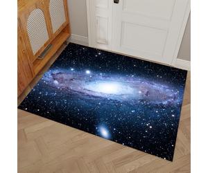 GDJSMIN Tapis Entree Interieur Antidérapant Vision Cosmique,Paillasson Exterieur Entree Lavable en Machine Galaxies Spirales, Paillasson Interieur Entrées,Violet Clair, 50 X 80 Cm