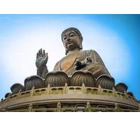 gdkldfg Papier Peint Panoramique Intissé Art Zen,Statue De Bouddha Poster Mural Décoration pour Chambre, Salon 400x256cm