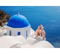 gdkldfg Papier Peint Panoramique Intissé Océan Bleu,Architecture,Paysage Naturel Poster Mural Décoration pour Chambre, Salon 300x210cm