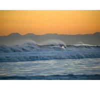 gdkldfg Papier Peint Panoramique Intissé Océan,Vagues,Ciel,Paysage Naturel Poster Mural Décoration pour Chambre, Salon 200x140cm