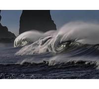 gdkldfg Papier Peint Panoramique Intissé Océan,Vagues,Paysage Naturel Poster Mural Décoration pour Chambre, Salon 400x280cm