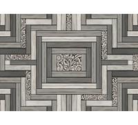 gdkldfg Papier Peint Panoramique Poster Mural Géométrique Panneau bois Motifs Classique Zen Art 300x240cm Tapisserie Murales Soie Intissé Decoration Murale Salon/Chambre