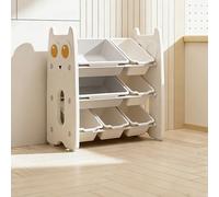 GdloWOoc Bibliothèque pour enfants, organiseurs de jouets et rangement peu encombrants, étagère design multi-compartiments pour objets aléatoires pour chambre à coucher, chambre d'enfant et salle de